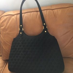 NWOT Vera Bradley Black Textured Tote